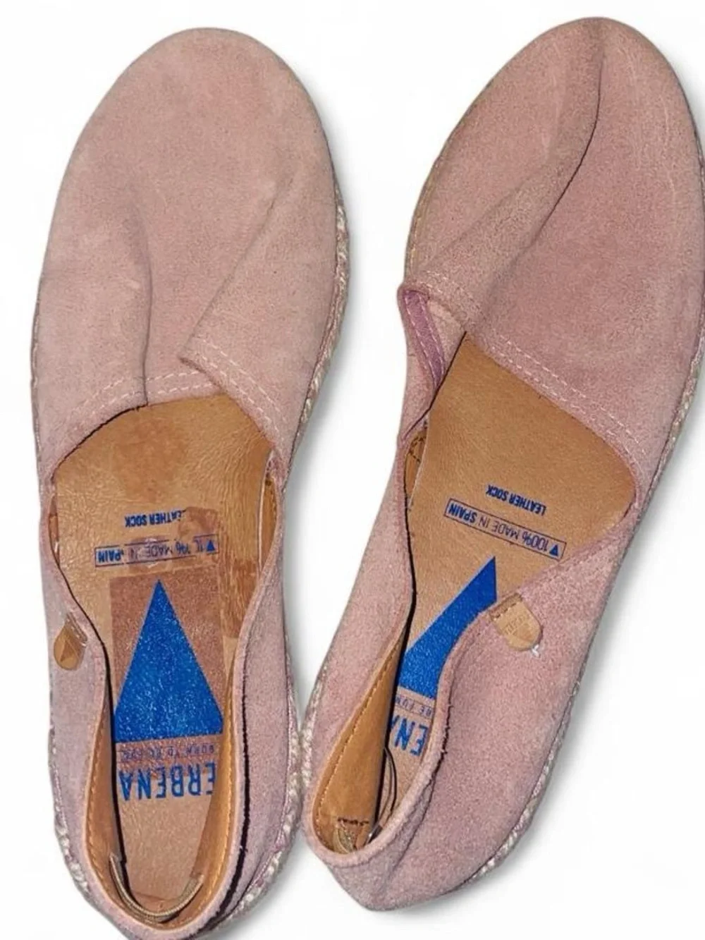 NWOB Verbenas Spain Dusty Pink Suede Espadrille Flats 39 (Women’s 8.5/9)